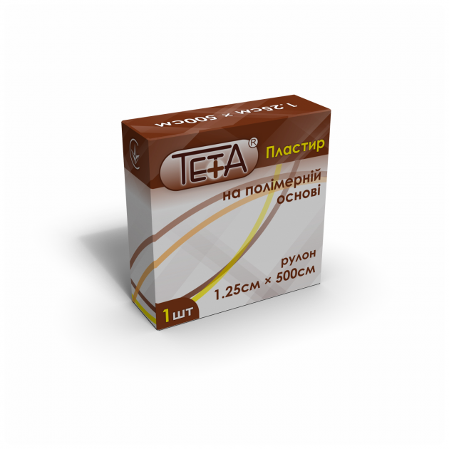 Пластир на полімерній основі в рулонах Teta®, розмір 1,25х500см